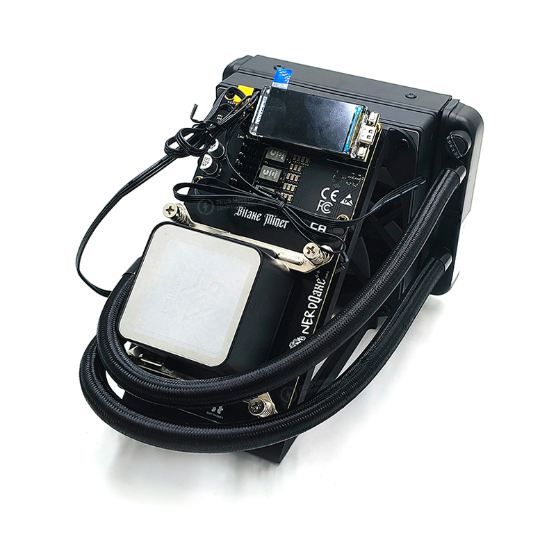 Minero Bitaxe NerdQaxe Rev 6.1 Hydro 6TH/s minero SOLO de Bitcoin