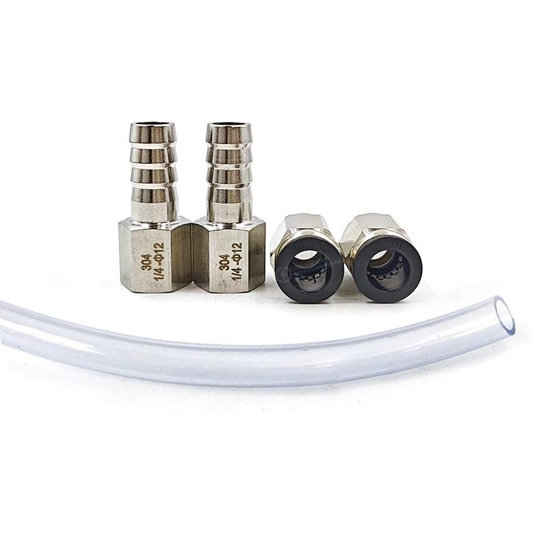 Kit de conector rápido de acero inoxidable de 10mm y 12mm para radiador Lianli